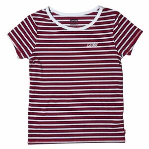 Levi’s Girl Red White & Blue Striped pattern T-shirt Size Large 10/12